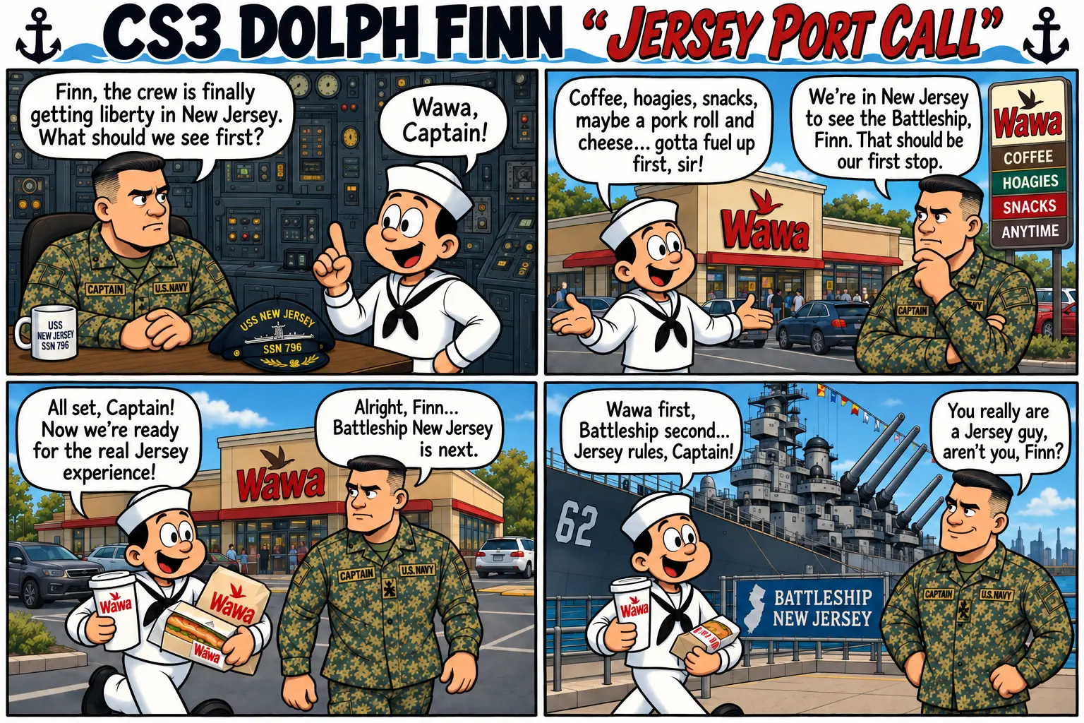 Submarine humor cartoon by Mike Zimmerman, Q3 2026